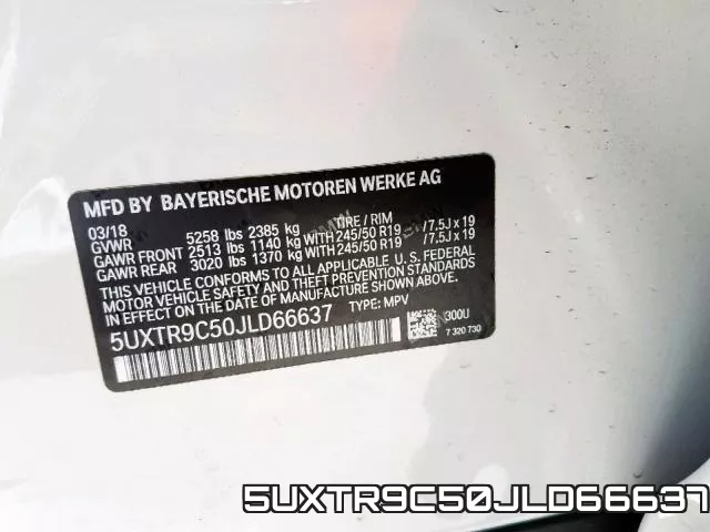 5UXTR9C50JLD66637 фото 2