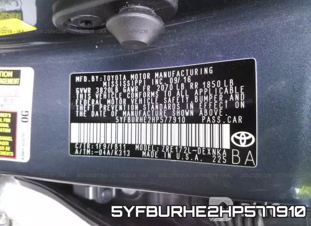 5YFBURHE2HP577910 фото 10