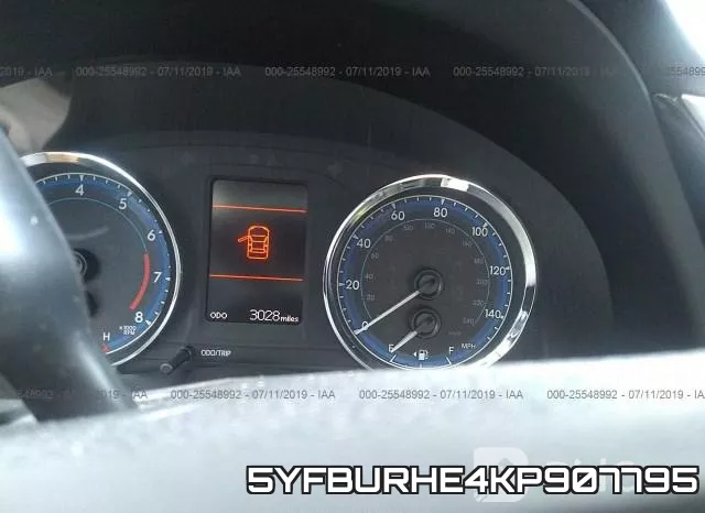 5YFBURHE4KP907795 фото 8