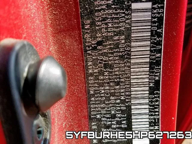 5YFBURHE5HP627263 фото 2