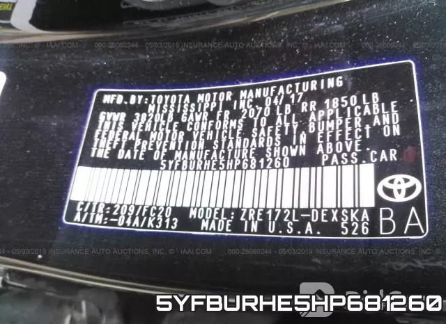 5YFBURHE5HP681260 фото 10
