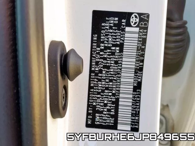 5YFBURHE6JP849655 фото 2