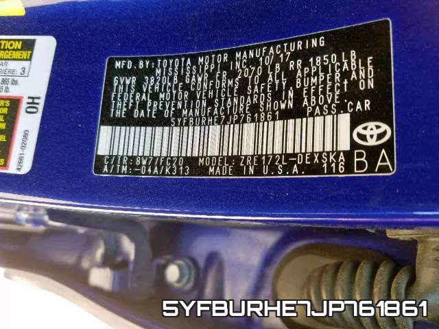5YFBURHE7JP761861 фото 2