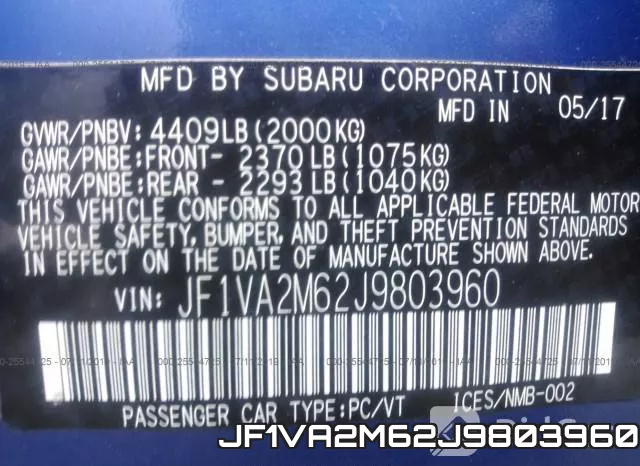 JF1VA2M62J9803960 фото 10