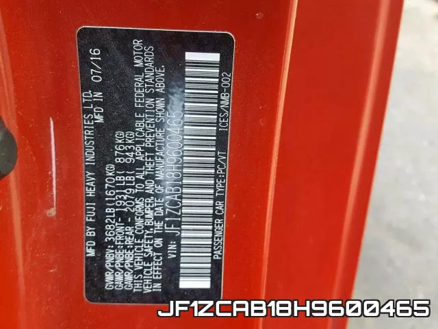 JF1ZCAB18H9600465 фото 2
