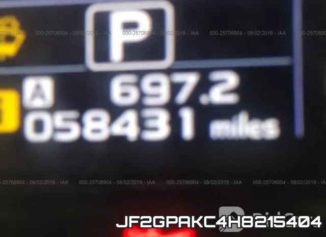 JF2GPAKC4H8215404 фото 8