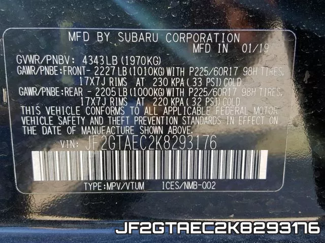 JF2GTAEC2K8293176 фото 2