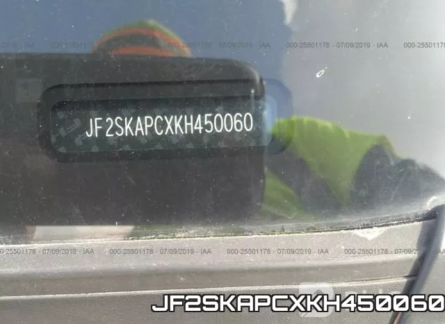 JF2SKAPCXKH450060 фото 10