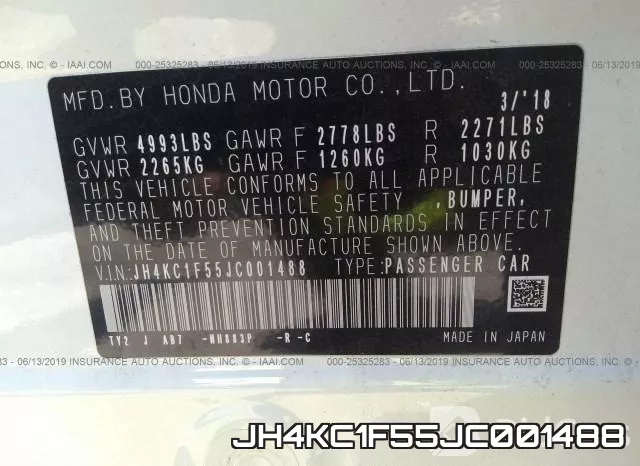 JH4KC1F55JC001488 фото 10