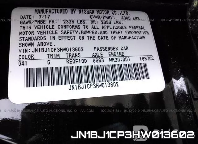 JN1BJ1CP3HW013602 фото 10