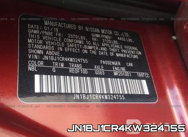 JN1BJ1CR4KW324755 фото 10