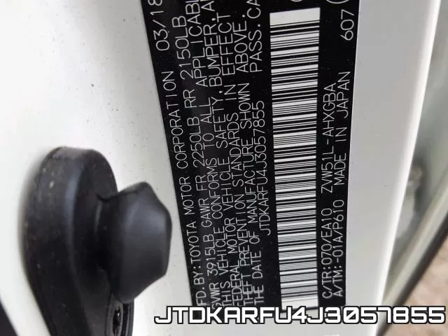 JTDKARFU4J3057855 фото 2