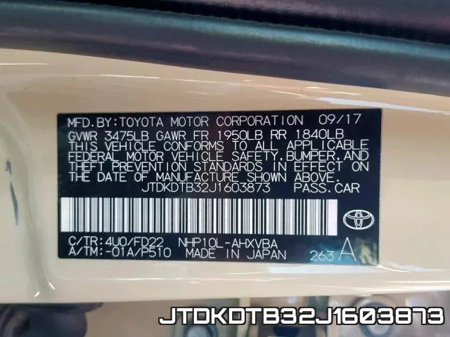 JTDKDTB32J1603873 фото 2