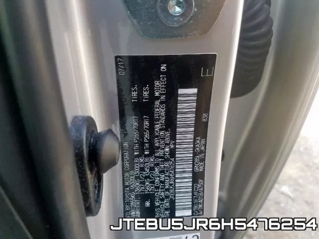 JTEBU5JR6H5476254 фото 2