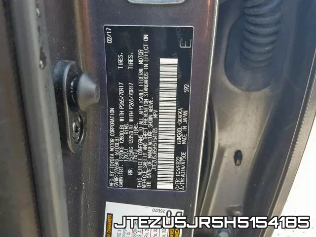 JTEZU5JR5H5154185 фото 2