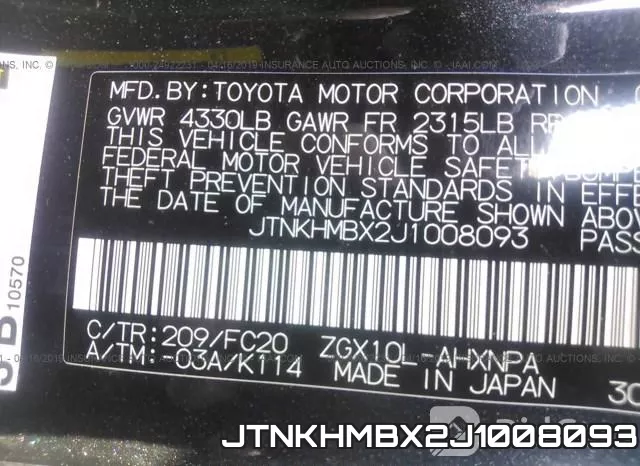 JTNKHMBX2J1008093 фото 10