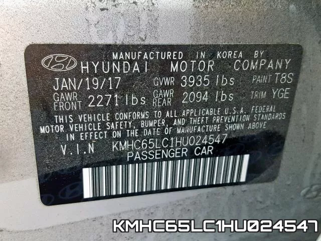 KMHC65LC1HU024547 фото 2