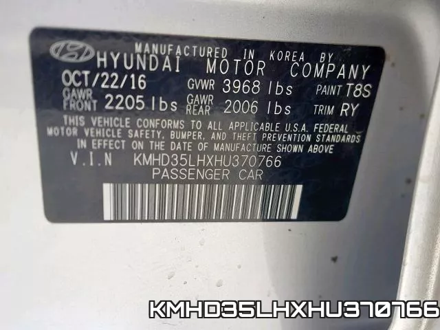 KMHD35LHXHU370766 фото 2