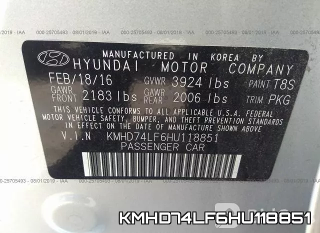 KMHD74LF6HU118851 фото 10