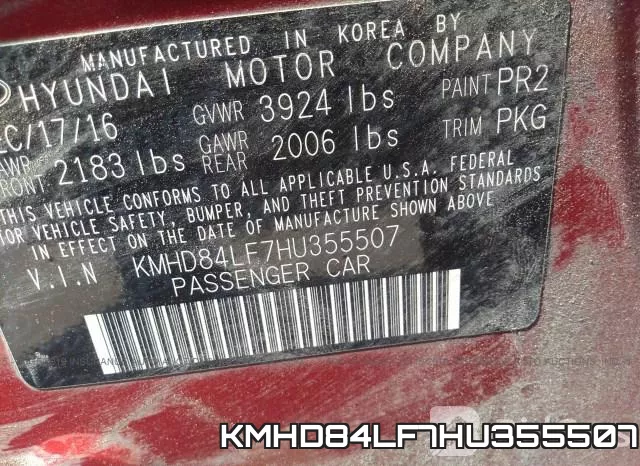 KMHD84LF7HU355507 фото 10