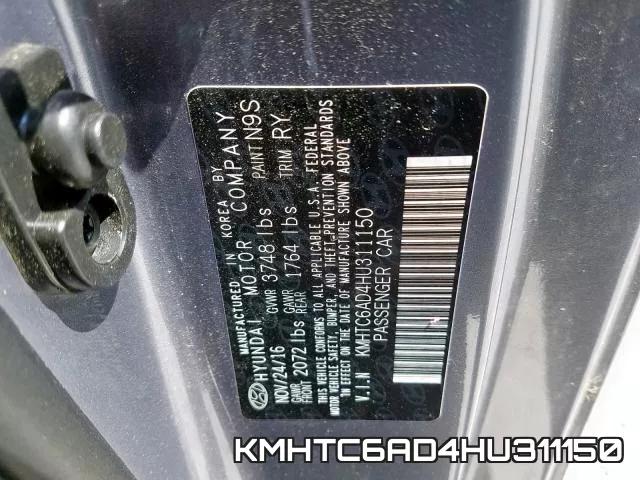 KMHTC6AD4HU311150 фото 2