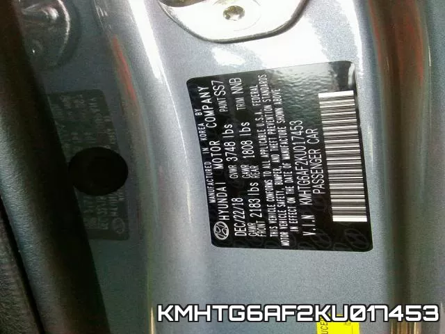 KMHTG6AF2KU017453 фото 2
