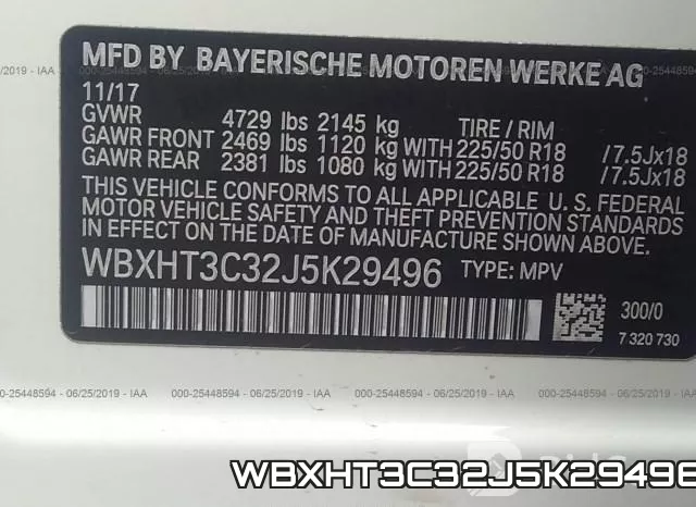 WBXHT3C32J5K29496 фото 10