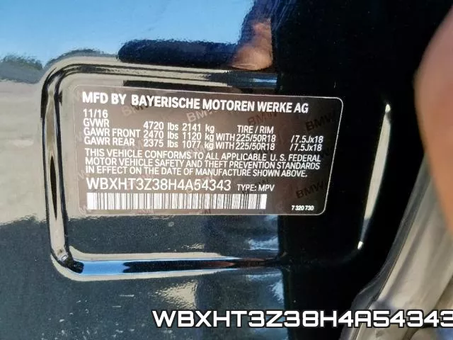 WBXHT3Z38H4A54343 фото 2
