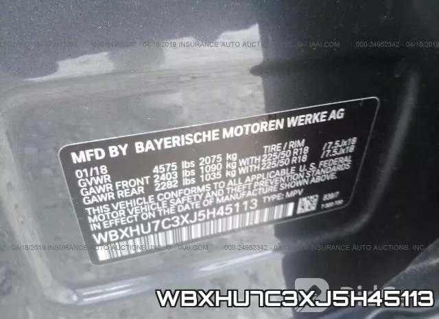 WBXHU7C3XJ5H45113 фото 10