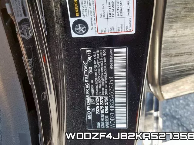 WDDZF4JB2KA527358 фото 2