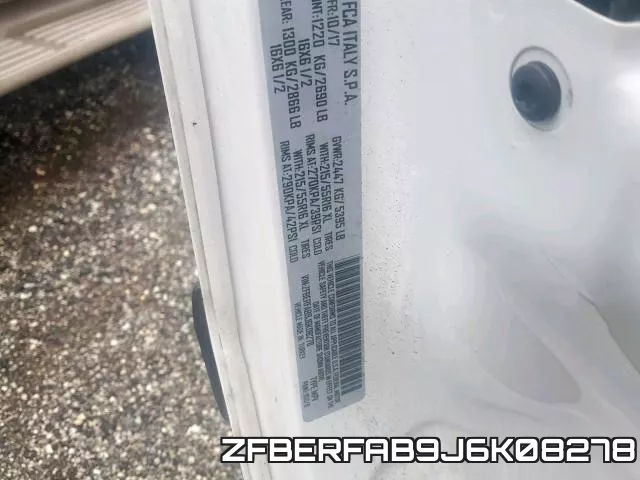 ZFBERFAB9J6K08278 фото 2