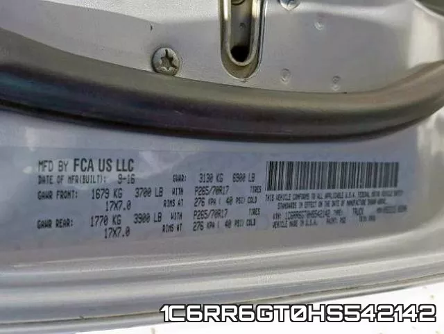 1C6RR6GT0HS542142 фото 2