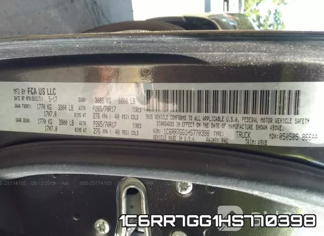 1C6RR7GG1HS770398 фото 10