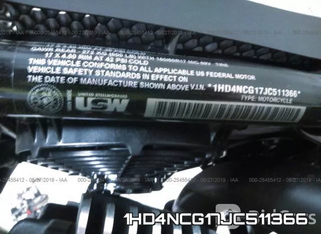 1HD4NCG17JC511366 фото 2