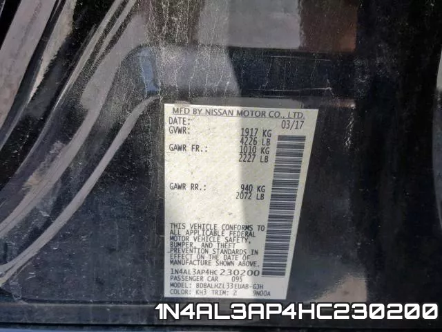 1N4AL3AP4HC230200 фото 2