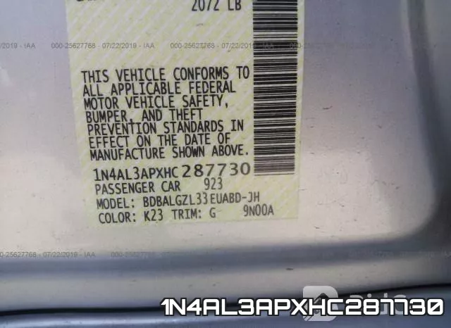 1N4AL3APXHC287730 фото 10