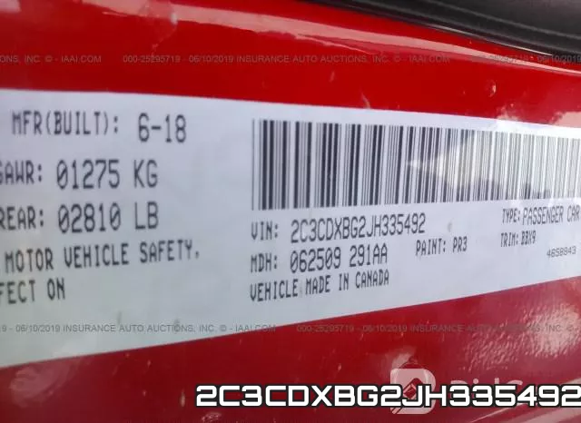 2C3CDXBG2JH335492 фото 10
