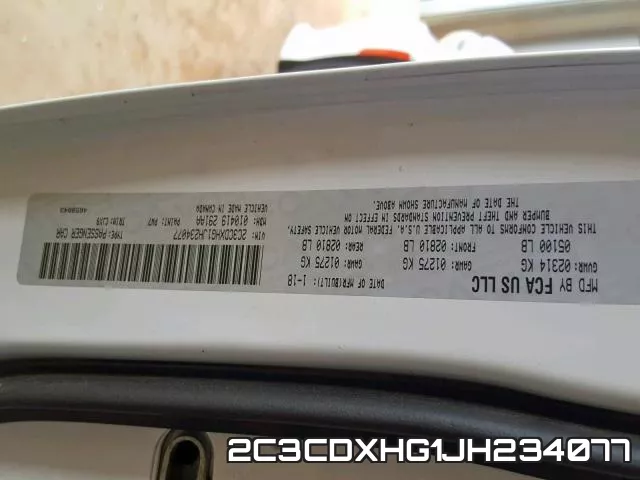 2C3CDXHG1JH234077 фото 2