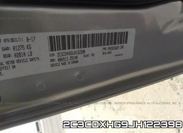 2C3CDXHG9JH122398 фото 10