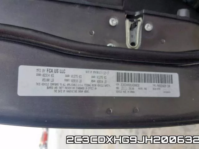 2C3CDXHG9JH200632 фото 2