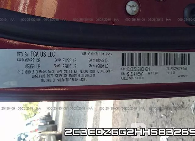 2C3CDZGG2HH583269 фото 10