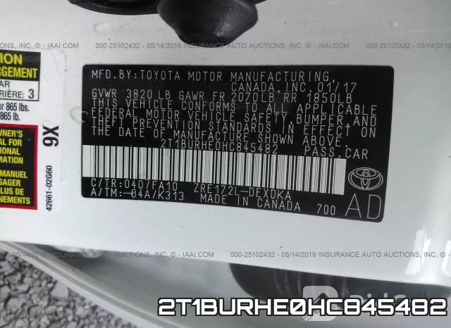 2T1BURHE0HC845482 фото 10