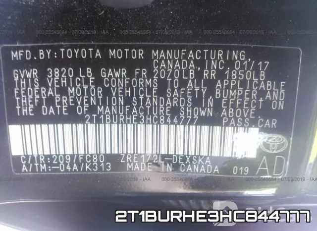 2T1BURHE3HC844777 фото 10