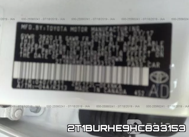 2T1BURHE9HC833153 фото 10