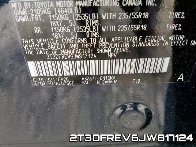 2T3DFREV6JW817124 фото 2