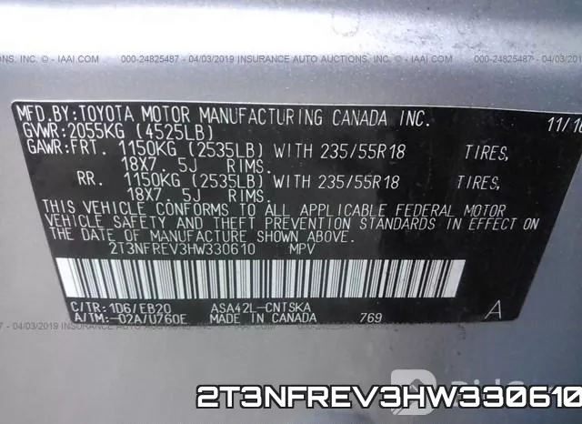 2T3NFREV3HW330610 фото 10