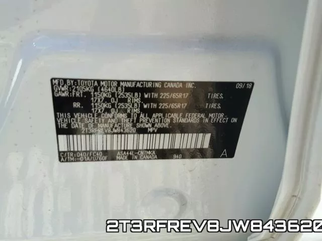 2T3RFREV8JW843620 фото 2