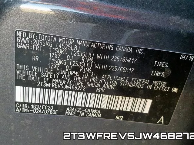 2T3WFREV5JW468272 фото 2