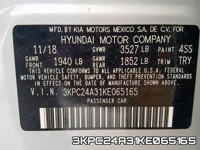 3KPC24A31KE065165 фото 2