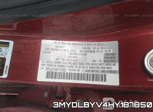 3MYDLBYV4HY187850 фото 10